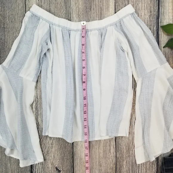 LF | SEEK the Label Striped Off the Shoulder Top - Picture 7 of 7